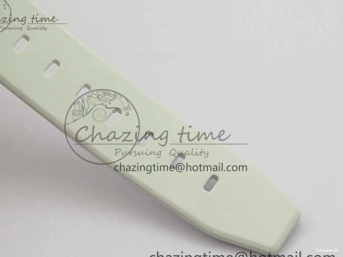 Dial Strap White Green Submariner on VR3135 3AF Transparent Best Phantomlab Edition Rubber 0217